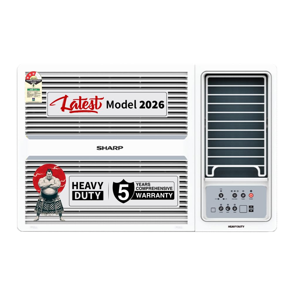Sharp 1.5 Ton 3 Star Fixed speed Window AC, 100% Copper Condensor, Anti- Corrosion Blue Coating, Turbo Mode, Auto Restart, Heavy Duty, Cooling at 52°C, 2026 Model, AF-WA18F3X-SCN-picture-10