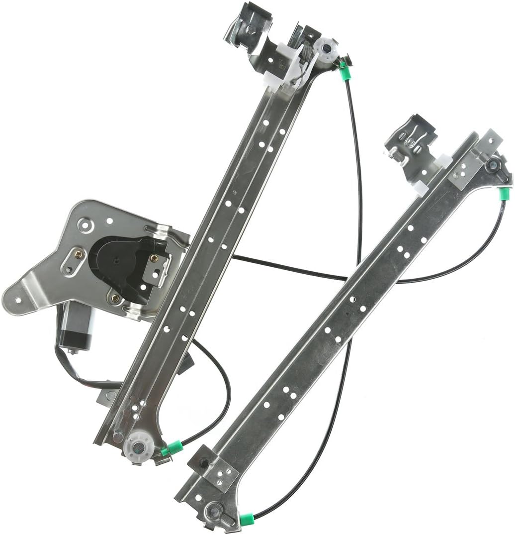YHTAUTO Rear Left Driver Side Power Window Regulator with Motor for Chevrolet Silverado 1500 3500 2001-2006 GMC Sierra 1500 2500 HD 3500 Rear Driver Side