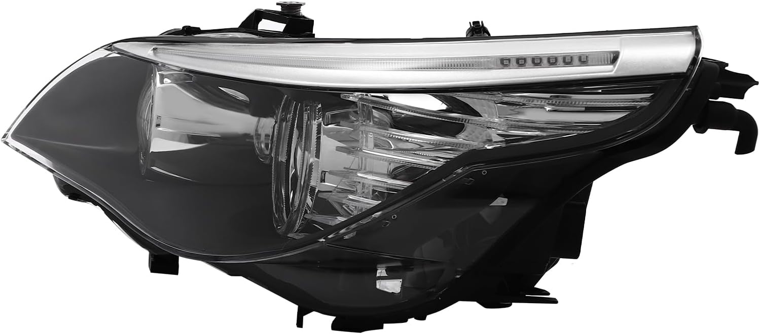 HID Headlight Assembly Left+Right Side for 2008-2010 BMW E61 528i 535i 550i D1S w/AFS, Driver & Passenger Side Head Lights Direct Replacement Headlamps Assy Set Assembly (Left Driver Side)