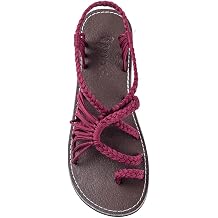 Plaka Flat Sandals for Women Palm Leaf