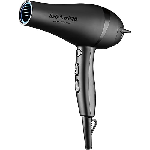 BaBylissPRO Nano Tianium Limited Edition Black and Blue Professional Ionic Hair Dryer