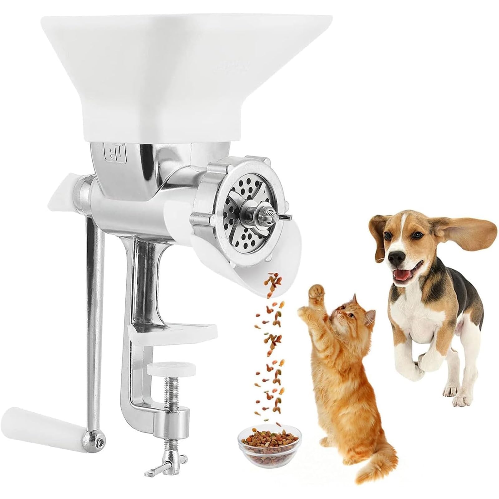 Manuelle Pelletmaschine für hausgemachtes Tierfutter – leicht zu reinigen und zu pflegen, geeignet für Fische, Vögel, Katzen und Hunde
