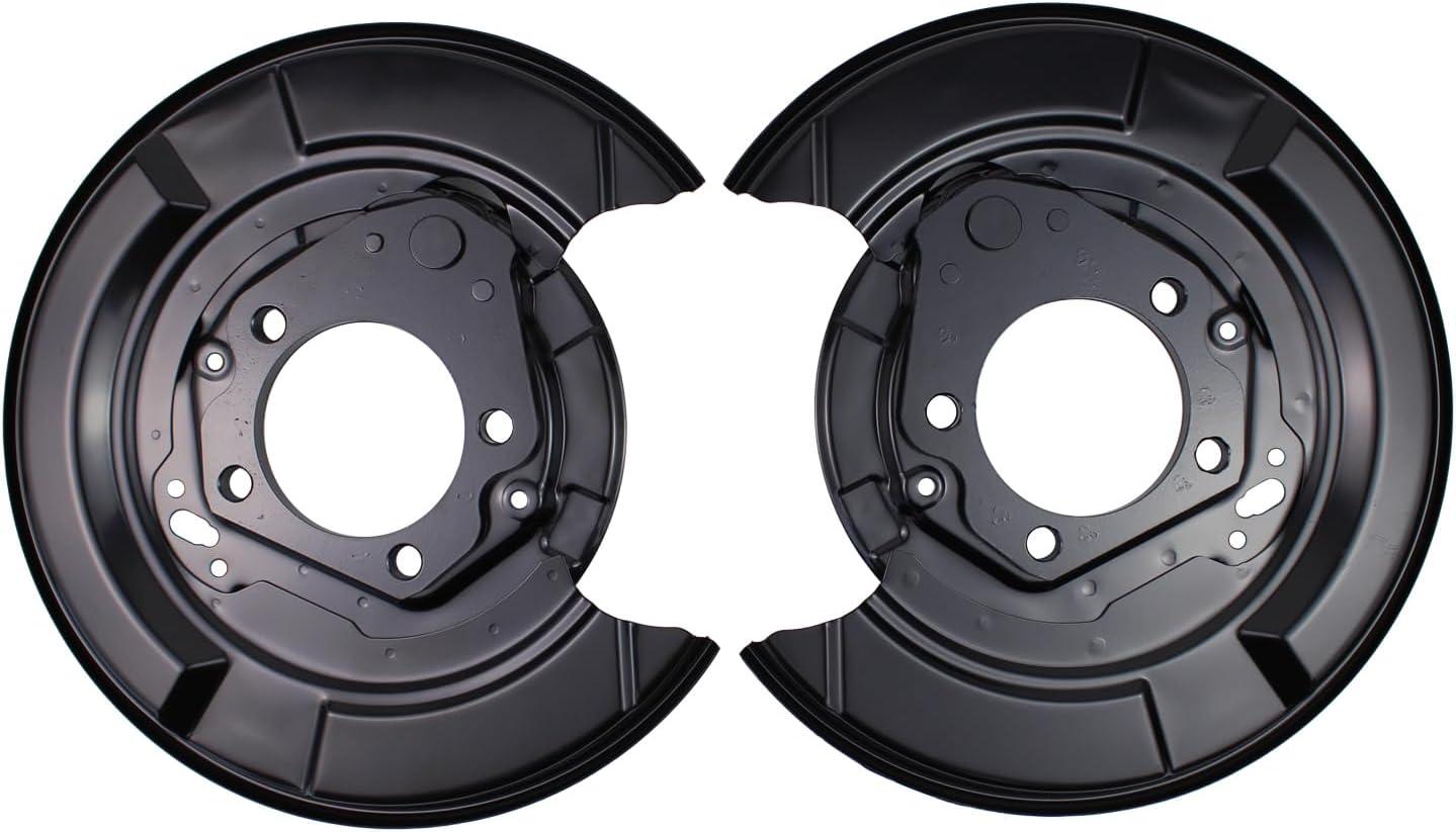 Rear Left and Right Side Brake Dust Shield Backing Plate Splash for Lexus RX330 2004-2006, RX350 2007-2009, RX400h 2006-2008, Toyota Highlander 2004-2007