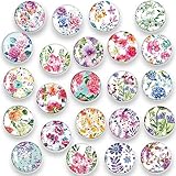 MORCART 30Pcs Refrigerator Magnets Fridge Magnets, Flower Fridge Decoration Sticker, Magnets for Kitchen Fridge, Locker Whiteboard, Office, Dishwasher MR-3082
