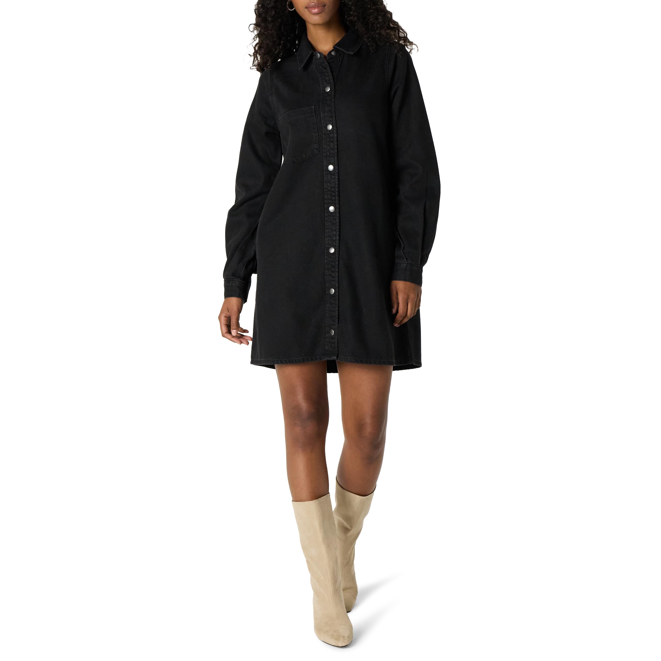The Drop Damen Katerina Denim Shirtdress Klassisches Hemd