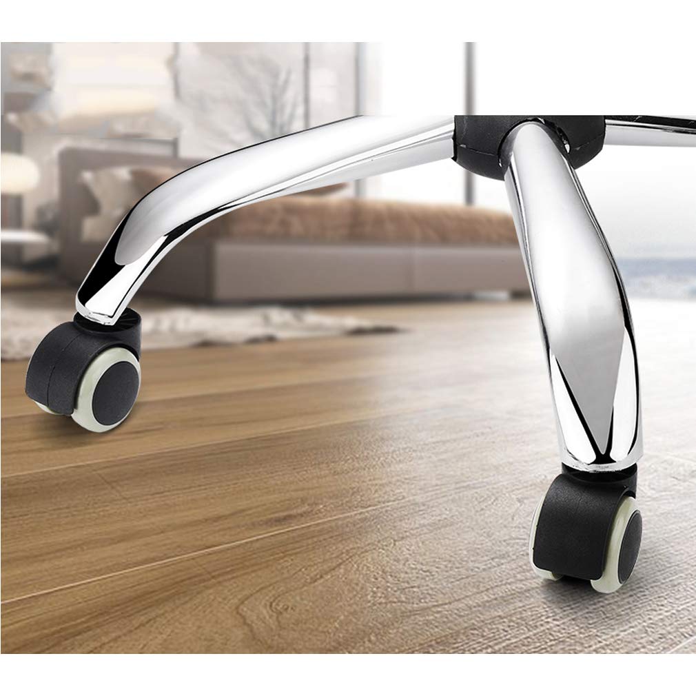 Möbelrollen, Caster Wheels,Wheels 5pcs Office Chair Caster 2" PVC Furniture Wheels,Replacement Computer Desk Castor,Smooth Rolling,Protect Hardwood Floors,Double Wheel,Capacity 125KG (Plunger M11,Whit