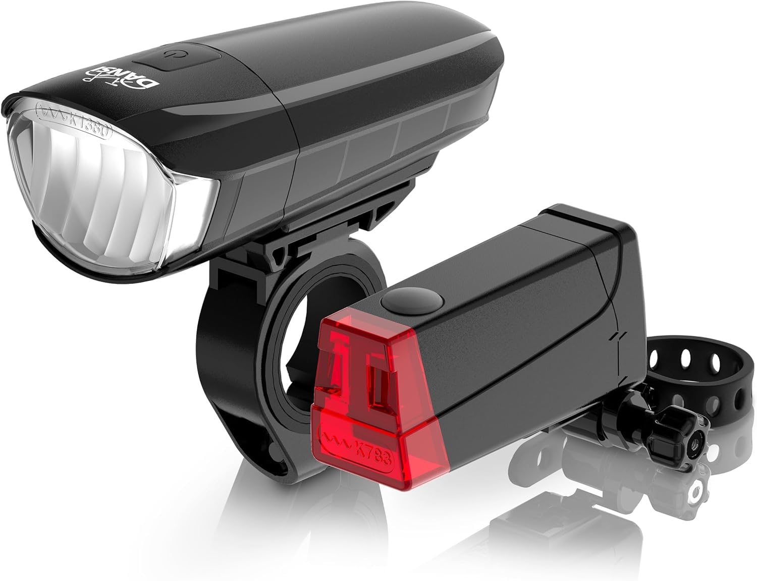 DANSI LED Fahrradlicht Set Front+Rücklicht