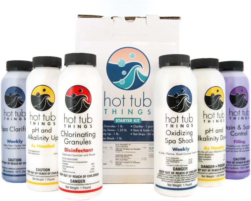 Hot Tub Things Starter Kit Chlorine Patio, Lawn & Garden