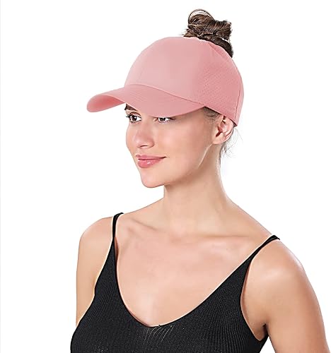 Miniatura 5 de Gorras de béisbol ajustables para mujer, diseño de moño desordenado, gorra de camionero