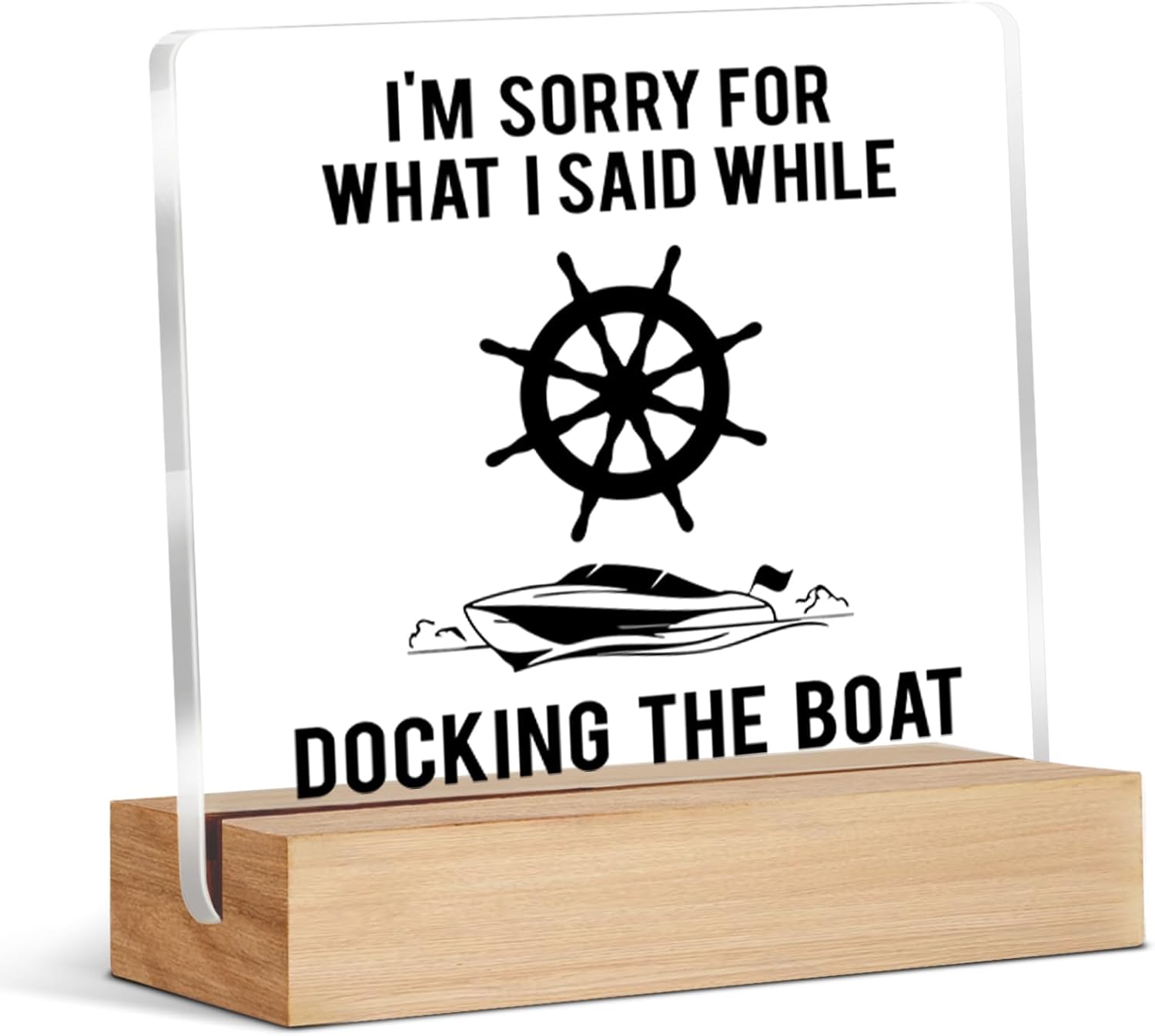 Boating Gifts for Boaters Boat Lovers, Cool Gifts for Boat Owners Lake Lovers, Sailing Gift, Nautical Decor, Lake House Decor for Table Shelf