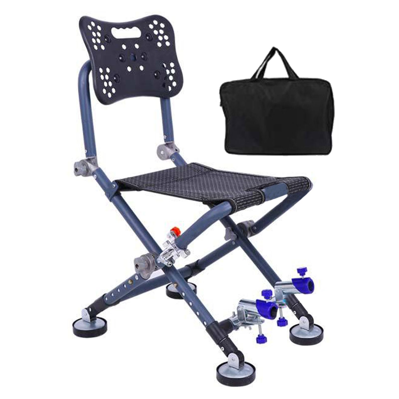 Folding Hunting Chair, Collapsible Camp Seat, 330 lbs Camping Essentialls Compact Chair with Backrest Support, Light Weight Camping Seat, Relaxation Picnic Seating for Camping Hunting Fishing Picnic