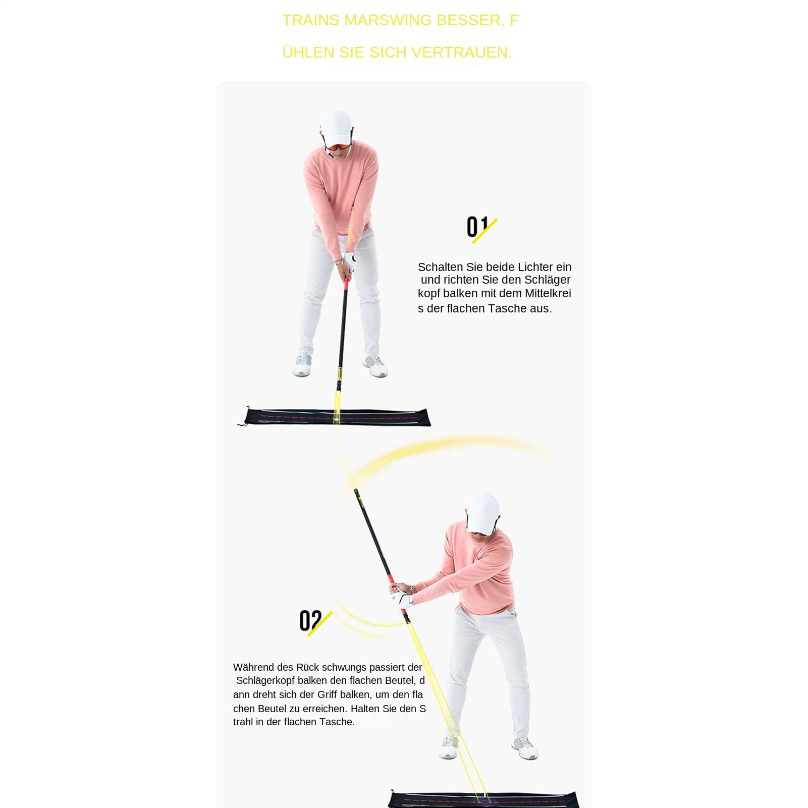 Generisch Equipo de entrenamiento de golf para corrección de oscilación
