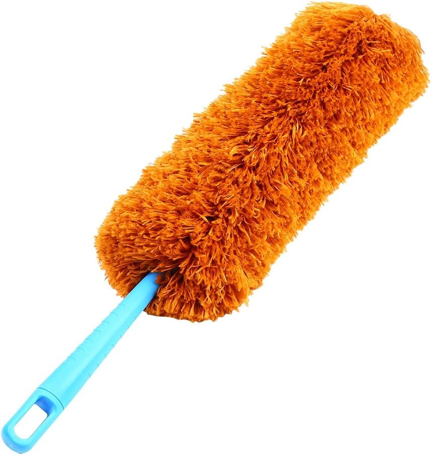 Duster, Washable Anti Static Duster with Soft Microfiber for Cleaning, Home Furniture, Car Cleaning Tool(Dark Brown)