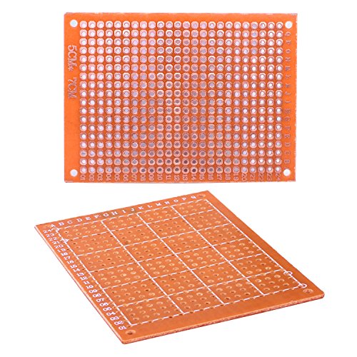 kuman 17 Values 1% Resistor Kit Assortment, 0 Ohm-1M Ohm (Pack of 525) with 5x7cm Solder Finished Prototype PCB Circuit Board Breadboard for Arduino Rasbperry pi 3 2 1 Model B B+ A DIY K78