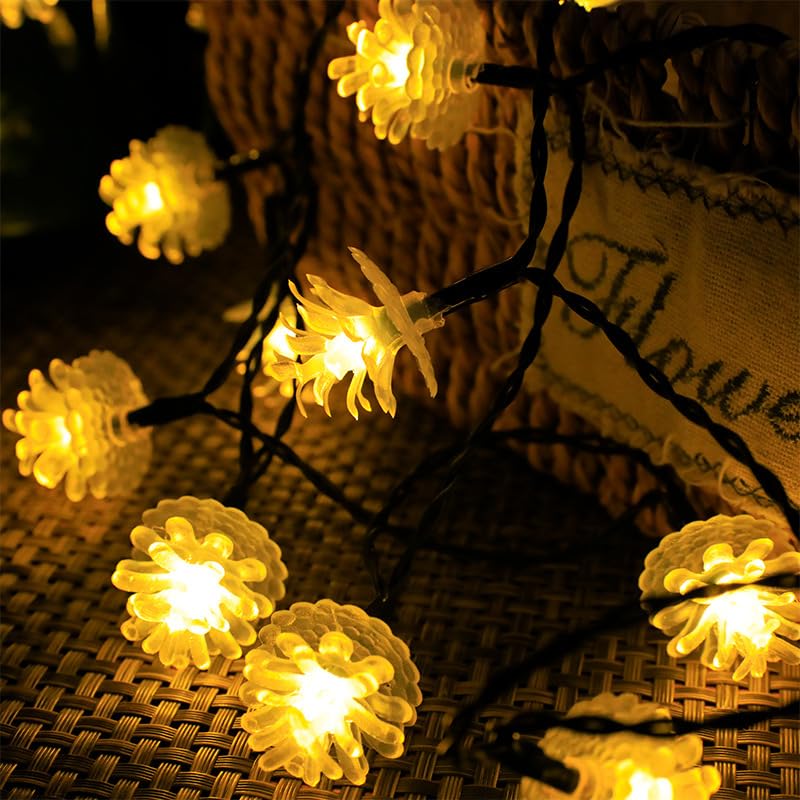 Guirlande lumineuse papillon 60 LED avec télécommande 8 fonctions pour jeux de lumière variés