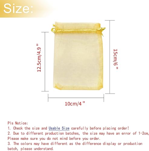 Miniatura 429 de Dealglad 100pcs Drawstring Organza bolsas de joyería caramelo para fiestas, casamientos, regalos Negro