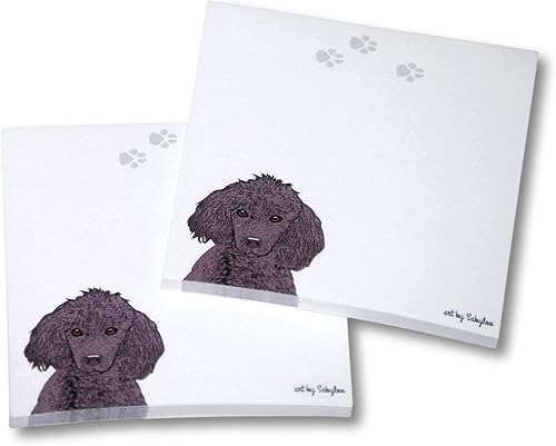 Generic Bloc de notas adhesivas de caniche, color negro, 100 hojas