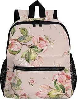 Mochila Aquarela Spring Branches Infantil Meninas Meninos Pré-Escolar Mochila de Viagem para Crianças Primárias Estudantes Crianças, Colorido., 9.5 x3 x14 inch, Mochilas Daypack