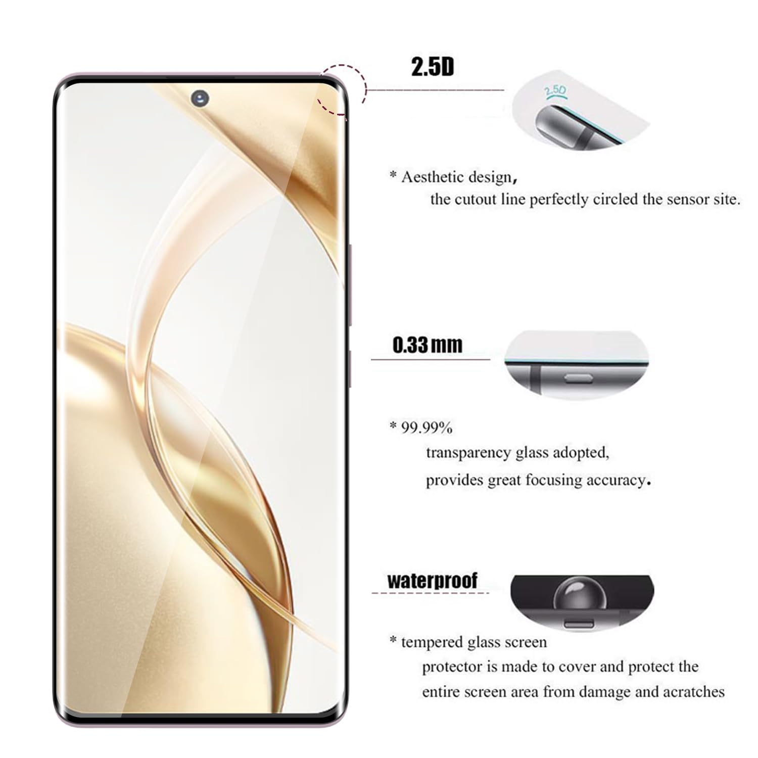 AOKUMA Pellicola Protettiva TPU Per Honor 200 Pro 5G (2 Pezzi) - Trasparente, Antiurto, Facile Installazione - 5