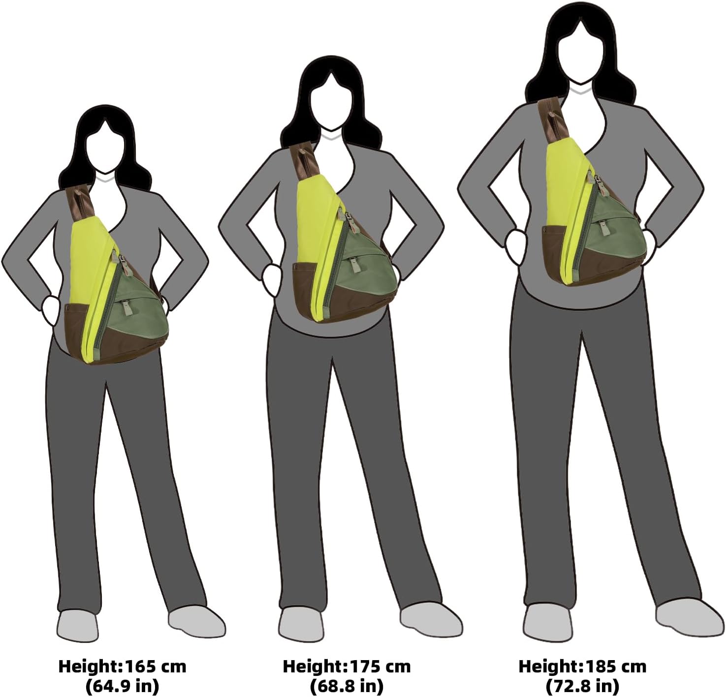 KL928 Nylon Sling Bag - Small Crossbody Backpack Shoulder Casual Daypack Multipurpose Rucksack for Men Women - Image 6