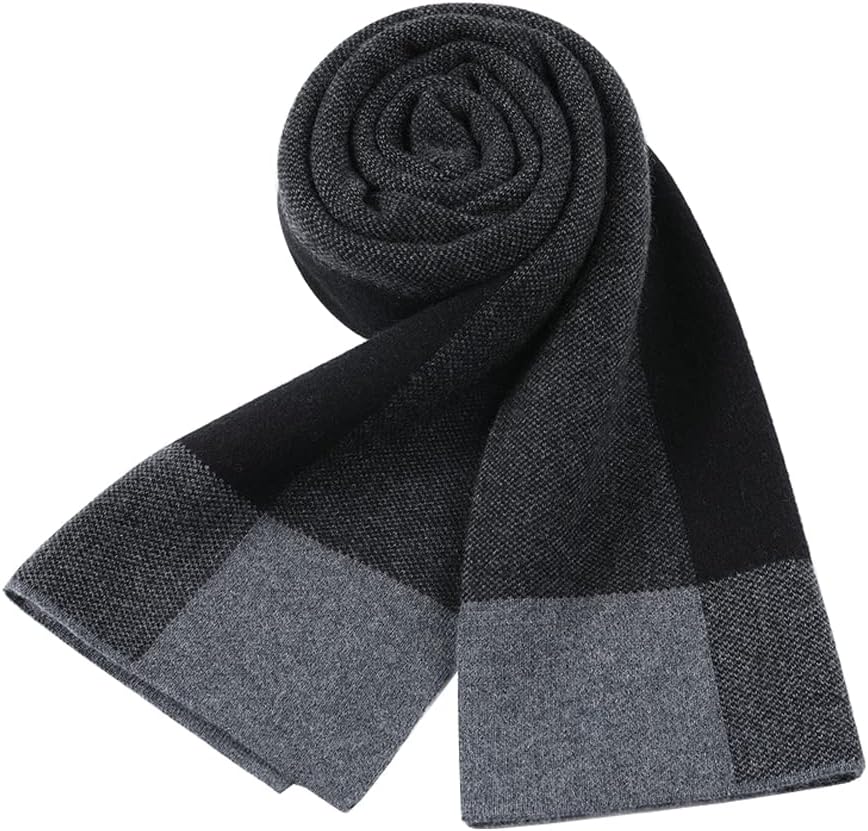 DAISHA 70.8 * 11.8 Inch Womens Mens Luxury Cashmere Scarf, Trendy Winter Scarves Wraps Soft Warm, Christmas New Year gift.