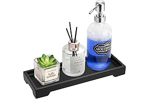 Luxspire Black Vanity Tray