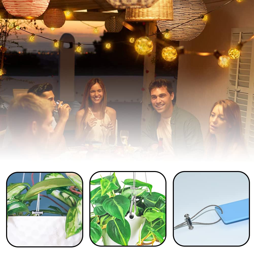 60 Clip Per Fune Metalliche Con Viti - Morsetti Cavo Per Fissaggio 1-2mm - Foto 3