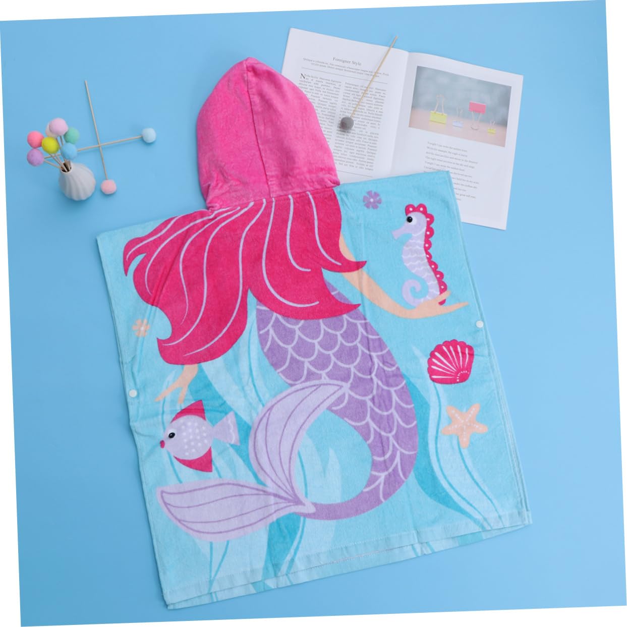 PACKOVE badehandtuch Kinder badehandtücher Kinder Babyhandtücher aus Baumwolle Strandtuch mit Kapuze für Babys Kapuzenumhang Badetuch Kleinkinder Bademantel Babyhandtuch mit Kapuze mit Hut
