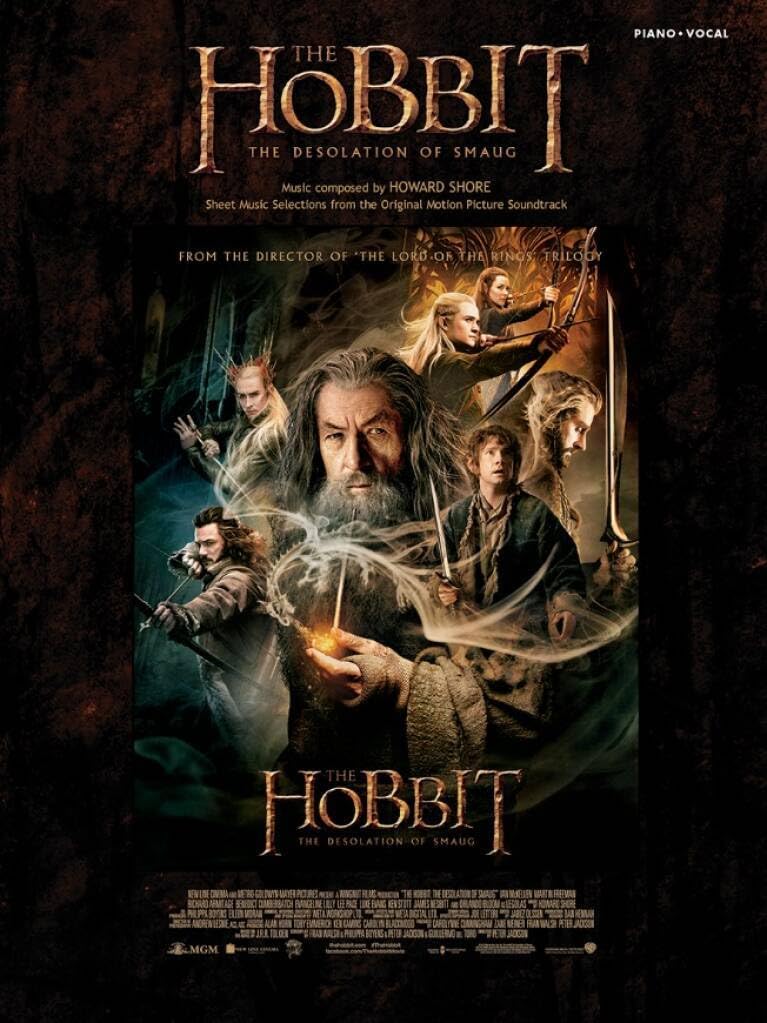 The Hobbit: Desolation Of Smaug Howard Shore Book [Softcover] Vocal and Piano Ha