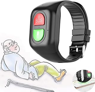 X&Z-XAOY Fall Detection Smart Watch GPS Location Tracker Personal Alarm With Emergency Assist Button 4G Phone Calling & SOS,GeoFence,best Gifts For Elderly