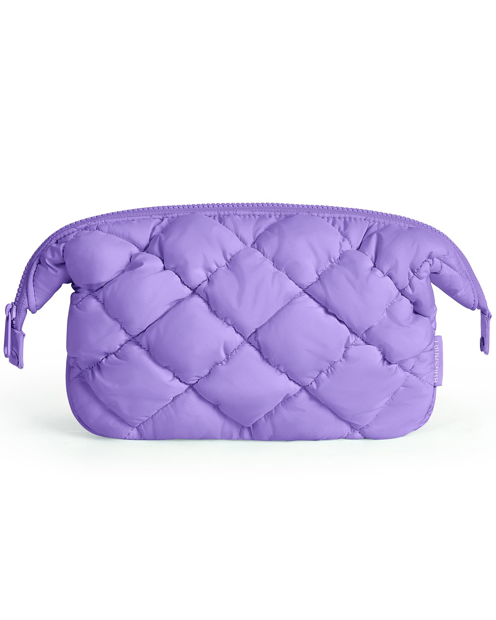 BAGSMART(バッグスマート) 化粧バッグ 旅行コスメバッグ ふわふわ, パープル, メイクバッグ