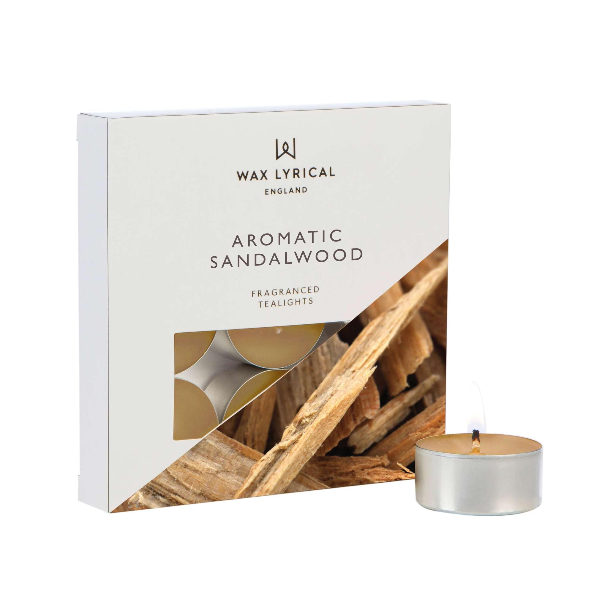 Wax Lyrical Aromatic Sandalwood Pack of 9 Tealights
