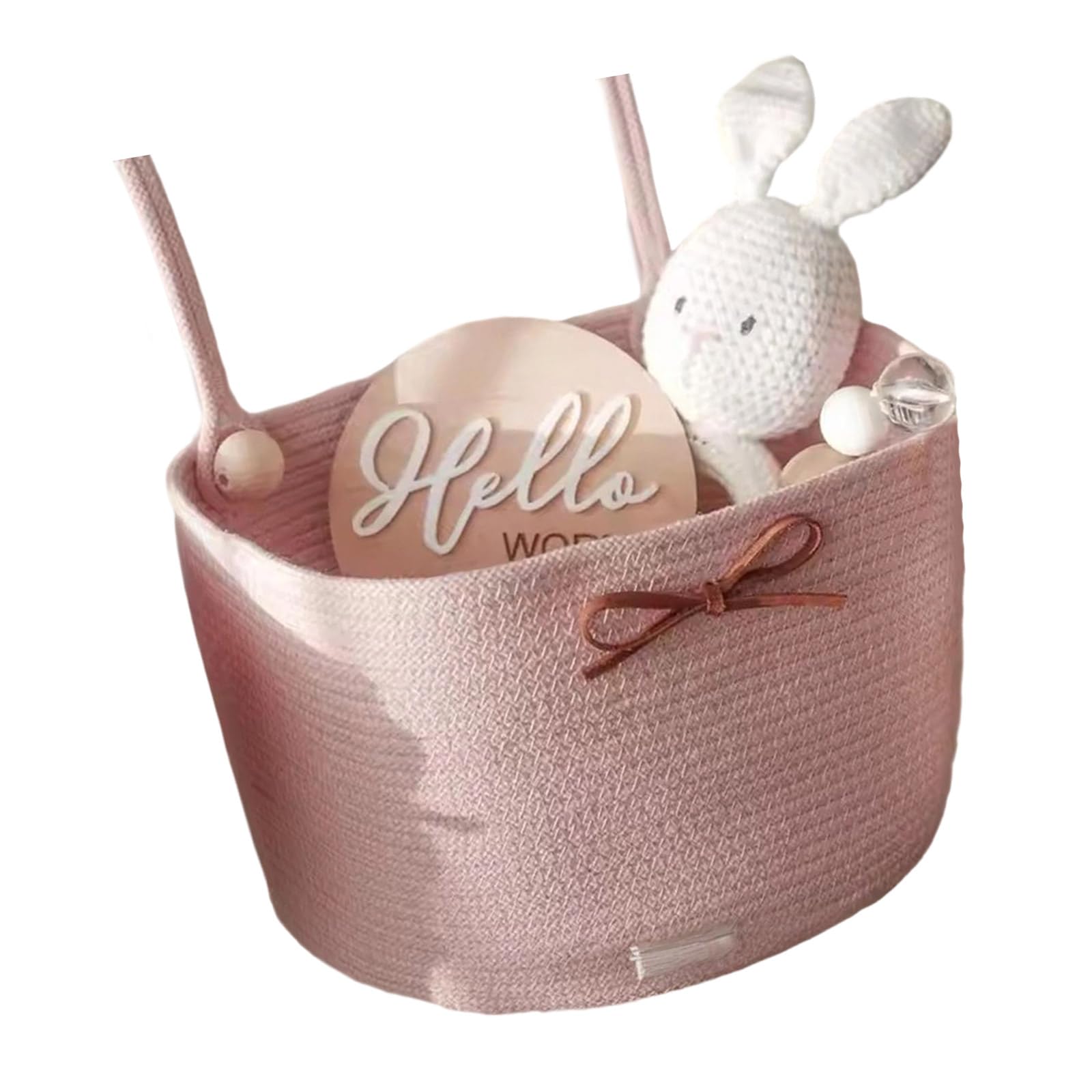 KHZen Baby Crib Hanging Organiser Storage Basket Large Pocket Diaper Clothes Portable Space Saving Nursery Accessory Baby Clothes And Diaper Organizer Bag
