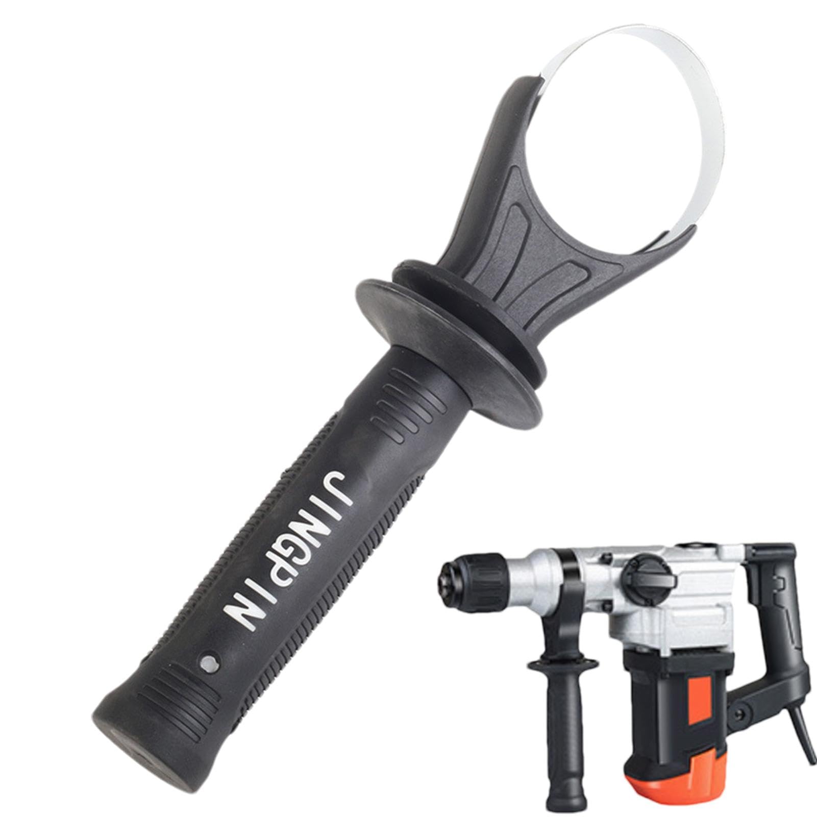 Manico per martello elettrico, manico regolabile per martello elettrico, ricambio per utensili elettrici, per trapano, utensile manuale con gamma di serraggio da 60 a 65 mm