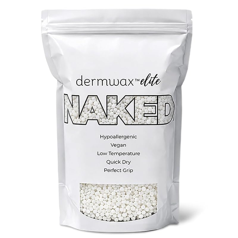 Dermwax Elite Naked Shimmer Clear Cera Dura em Pérolas com Acabamento Perolado