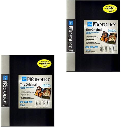 Itoya Art Profolio Storage/Display Book 9 in. x 12 in. 24 [Pack of 2 ]