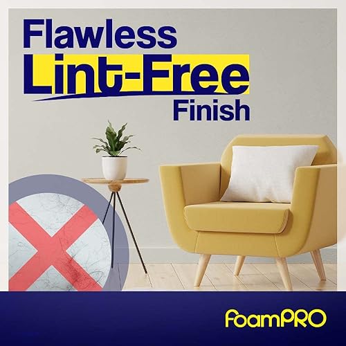 Miniatura 7 de FoamPRO 163, repuesto de rodillos finos de pintura de espuma de alta densidad con acabado fino, 2 unidades, 176