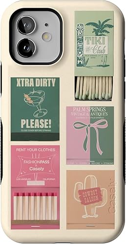 Vista 45 de Casely Funda para iPhone 12/12 Pro Compatible con MagSafe Funda de mármol negro