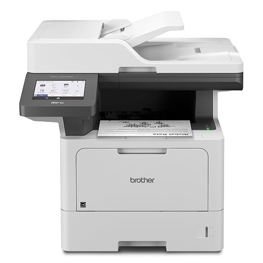 Brother MFC-L5915DW Business Monochrome Laser All-in-One Printer with Low-Cost Printing & Wireless Networking