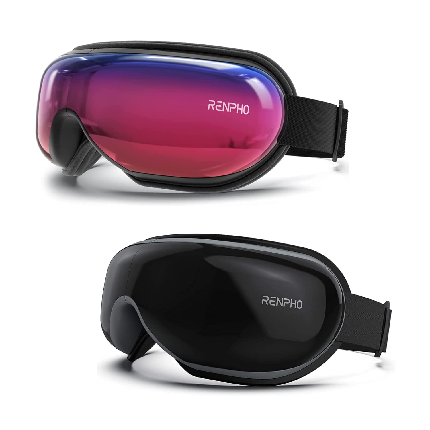 RENPHO Eye Massager with Heat Black Gradient Purple