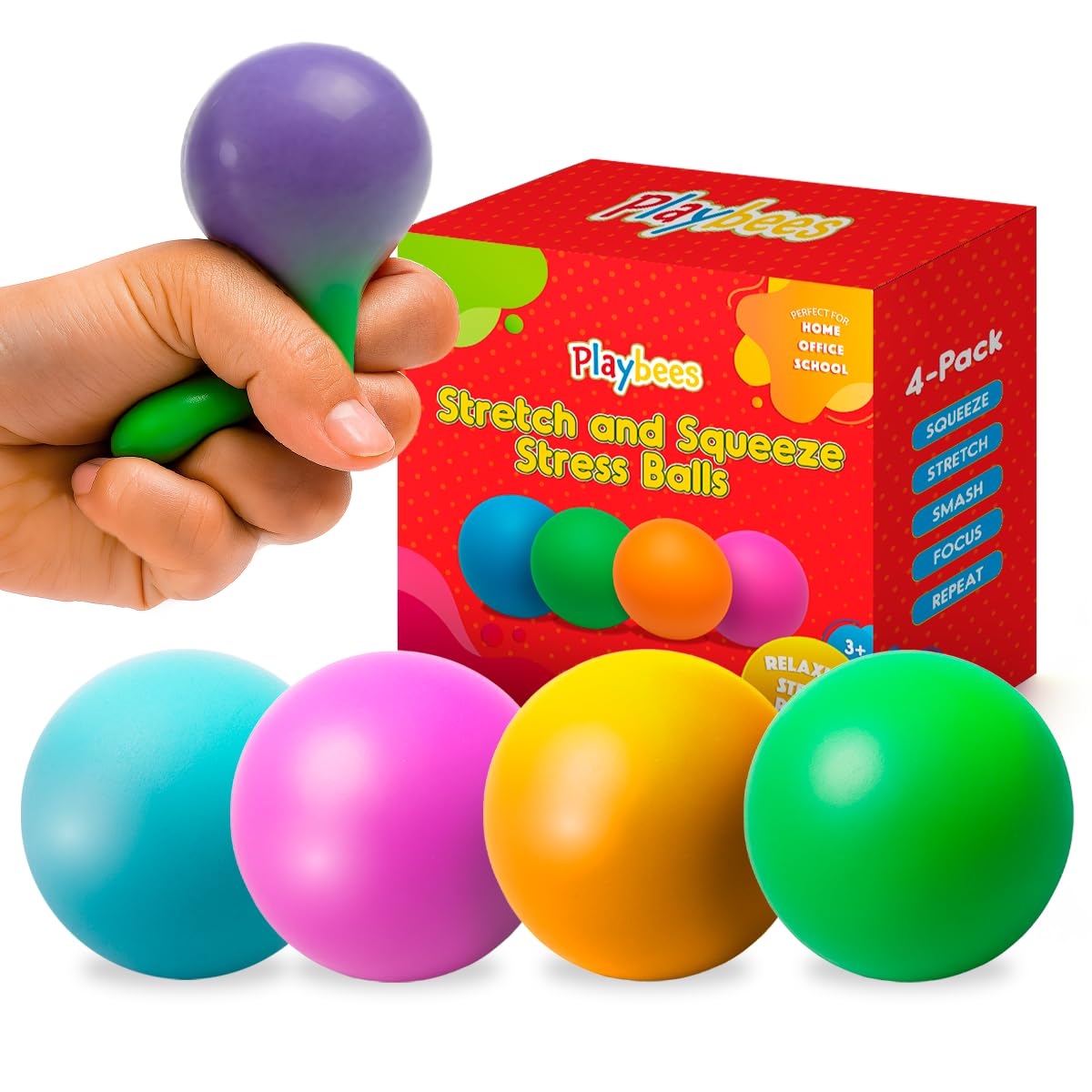 RDDAIPE – Lot De 20 Balles Antistress – 4,5 Cm – 20 Couleurs – Squishy – Sensoriel – Enfant/adulte