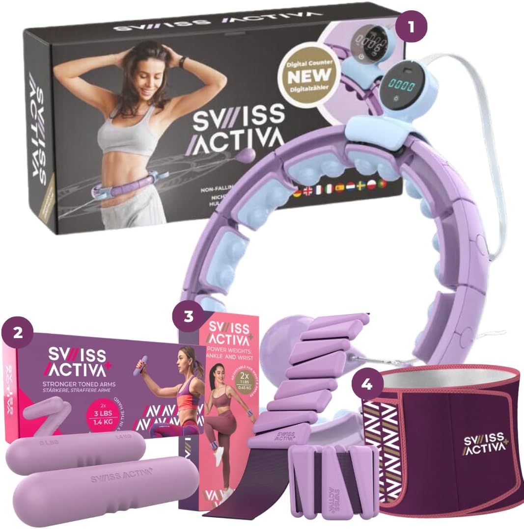 Swiss Activa+ S6+ Infinity Hoop Bundle with Waist Trimmer