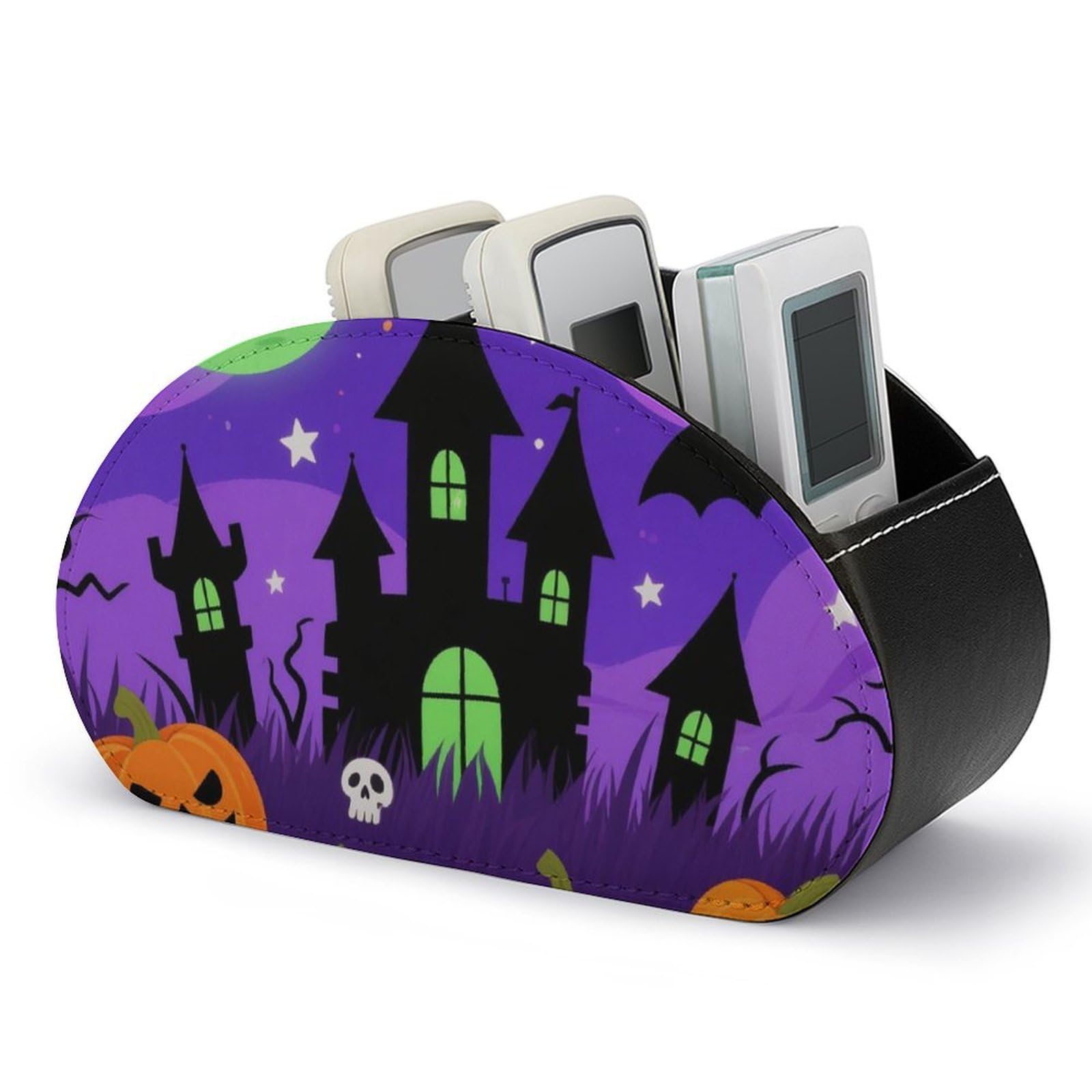 Support de télécommande Halloween violet pour ne plus jamais perdre vos boîtiers TV