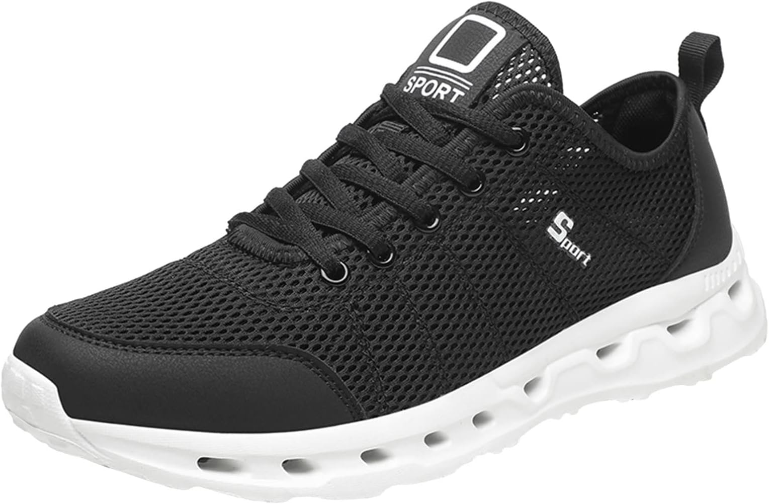 Mens Trainers Elevator Shoes for Men Sneakers New Pattern Mesh in Summer Trainers Breathable Comfortable Fashionable Simple Large Casual Sports Arch Support Trainers Mens Slip on Shoes