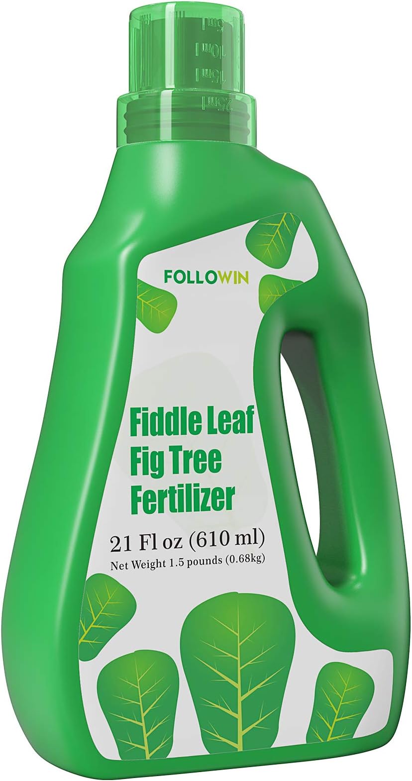- FOLLOWIN Fiddle Leaf Fig Fertilizer & Plant Food for Ficus Lyrata - Concentrated Liquid, 3-1-2 NPK, Urea Free, 7 Chelated Micronutrients for Larger Leaves, Stronger Roots & New Growth, 21 fl oz