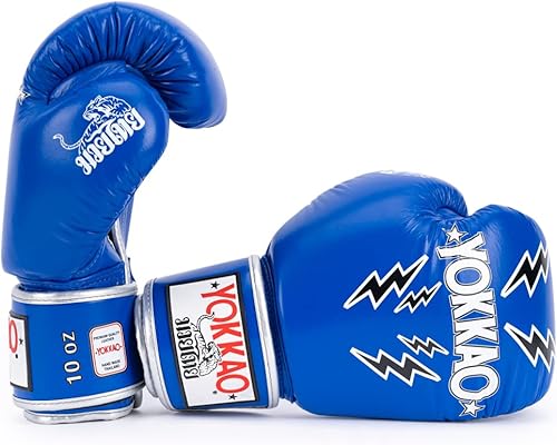 Miniatura 15 de YOKKAO Guantes de boxeo Muay Thai transpirables de diseño | Guantes de entrenamiento y combate de cuero premium para hombres y mujeres | Guantes de