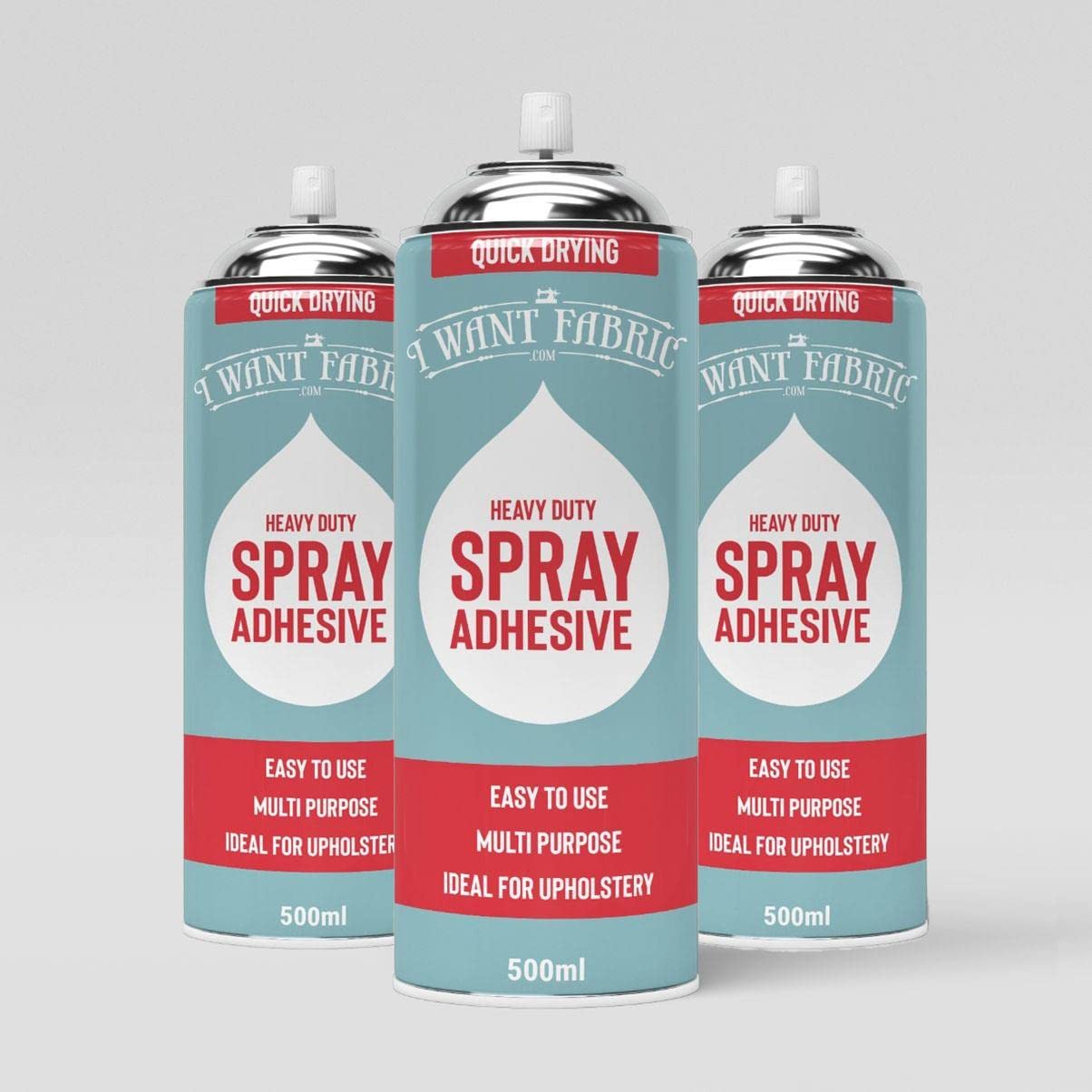 12 x 500ml Multipurpose Heavy Duty Contact Spray Adhesive Waterproof Quick Drying Quick Sealing - Ideal for Carpet, Floors, Fabric, Upholstery, Foam, Vinyl, Car Headlining