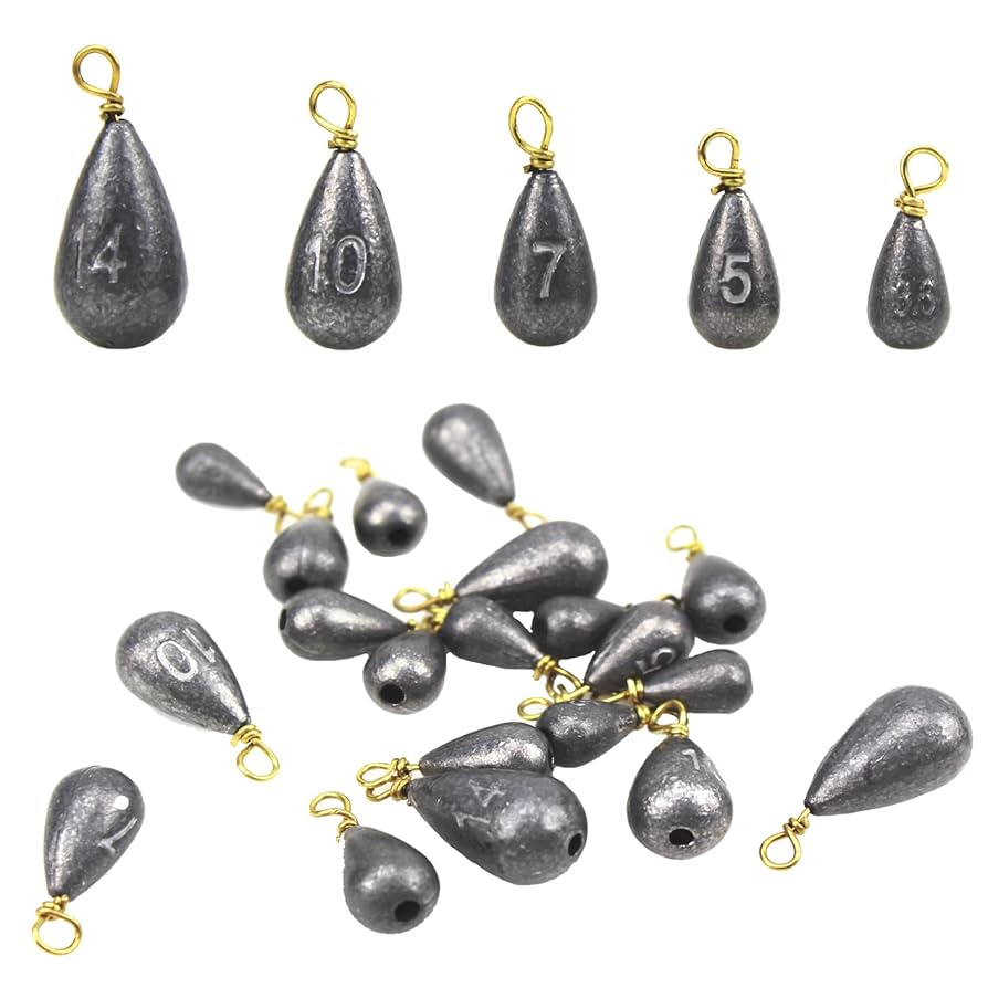 Lead Weights U2013 25g To 80g For Sea & Freshwater Fishing