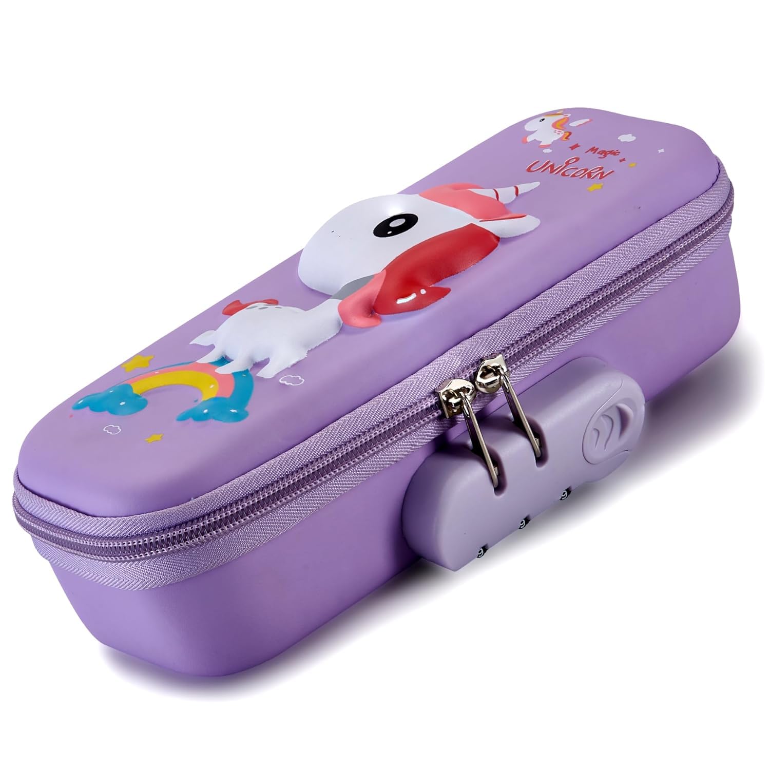 Fezeedi Large Capacity with Compartment & Zipper Pencil Box Combination Lock Pencil Case Primary School Students Kindergarten Multi-Layer Pencil Box for Boys and Girls. (B0CWLLTQFD) Amazon Price History, Amazon Price Tracker