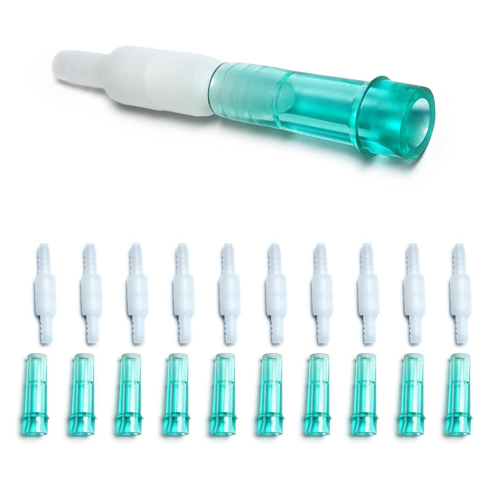 10Pcs ABS Oxygen Tubing Rotating Adapters Oxygen Pipe Rotating Joints for Hospital Equipment and Clinical Settings Seamless Joint for Tubing